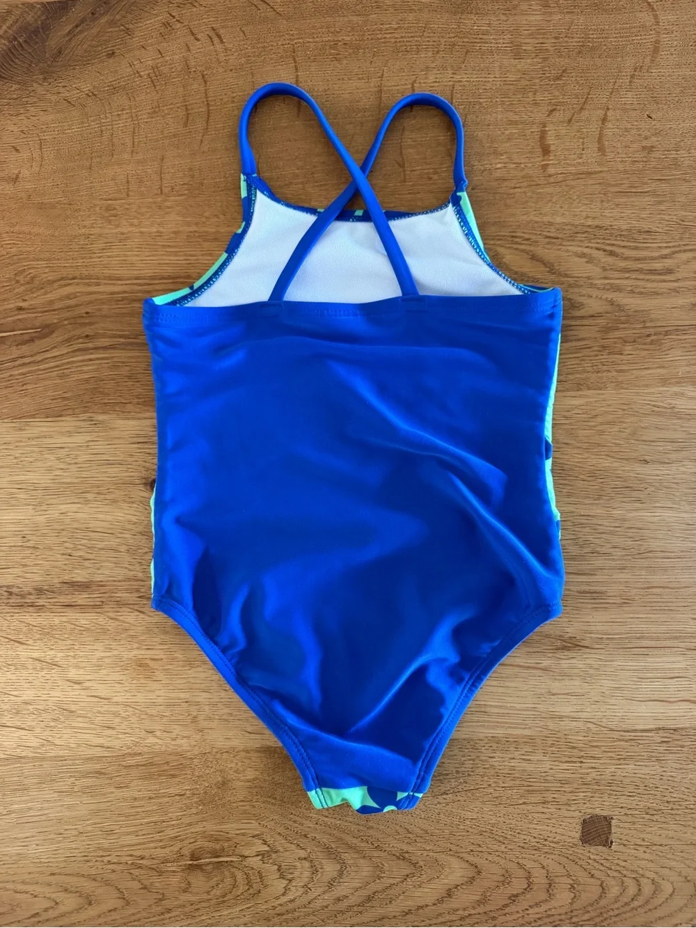 Cat & Jack Blue Floral One-Piece Swimsuit